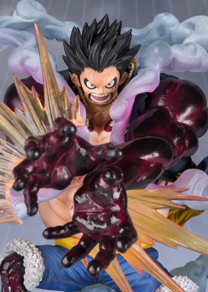 One Piece FiguartsZERO PVC Statue Monkey D. Ruffy Gear 4 Leo Bazooka Reissue 18 cm Prizefiguren Yokina
