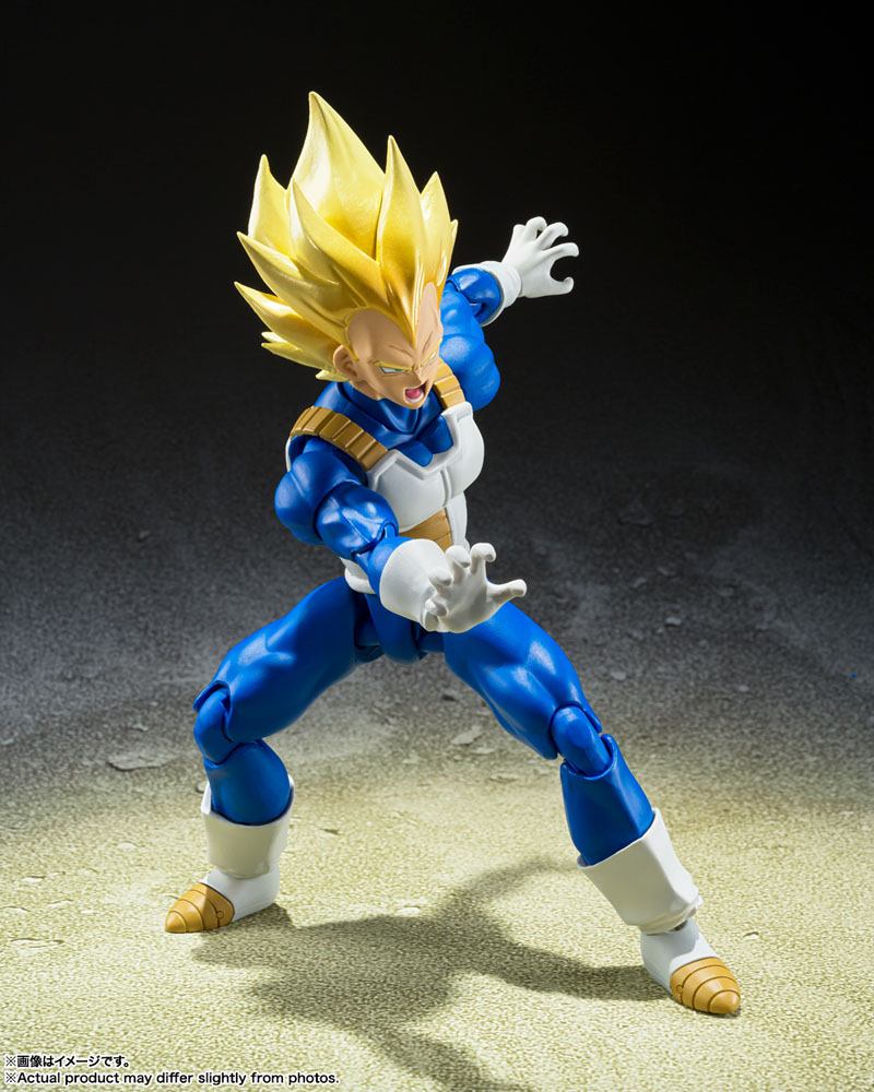Dragon Ball Z S.H. Figuarts Actionfigur Super Saiyan Vegeta (Awakened Super Saiyan Blood) 14 cm Figmas Yokina