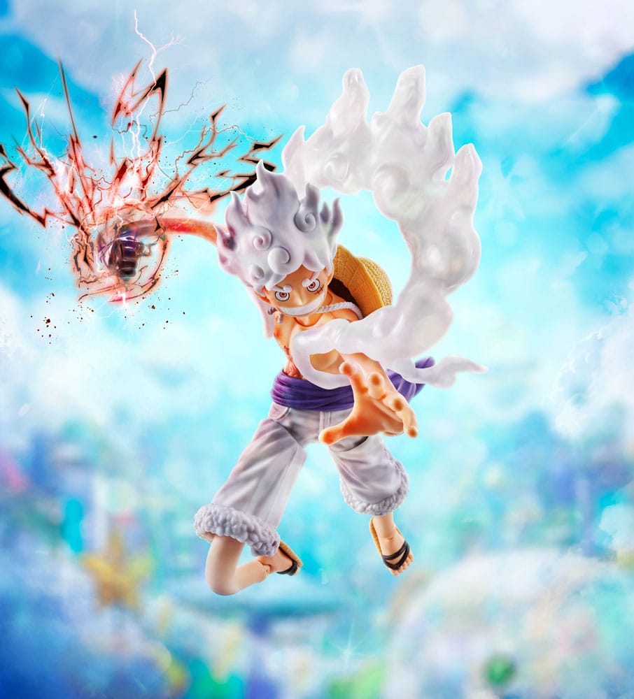 One Piece S.H.Figuarts Actionfigur Monkey D. Luffy Gear 5 -Future Island Egghead- 15 cm Figmas Yokina