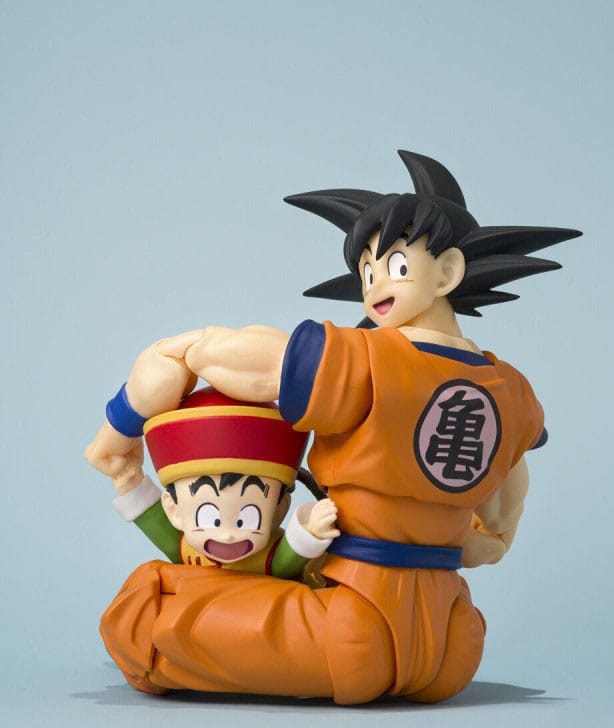 Dragon Ball Z S.H.Figuarts Actionfigur Son Goku & Son Gohan Kid & Kintoun 14 cm & 6 cm Figmas Yokina