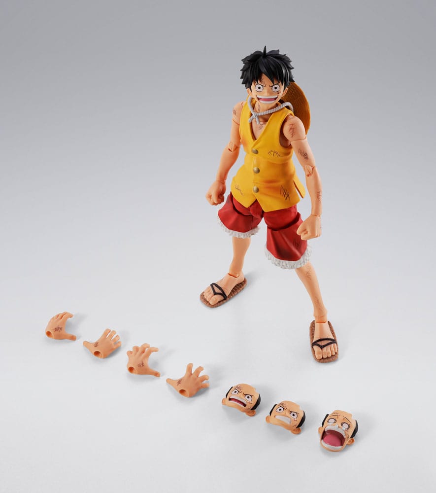 One Piece S.H.Figuarts Actionfigur Monkey D. Luffy Marineford 15 cm Figmas Yokina