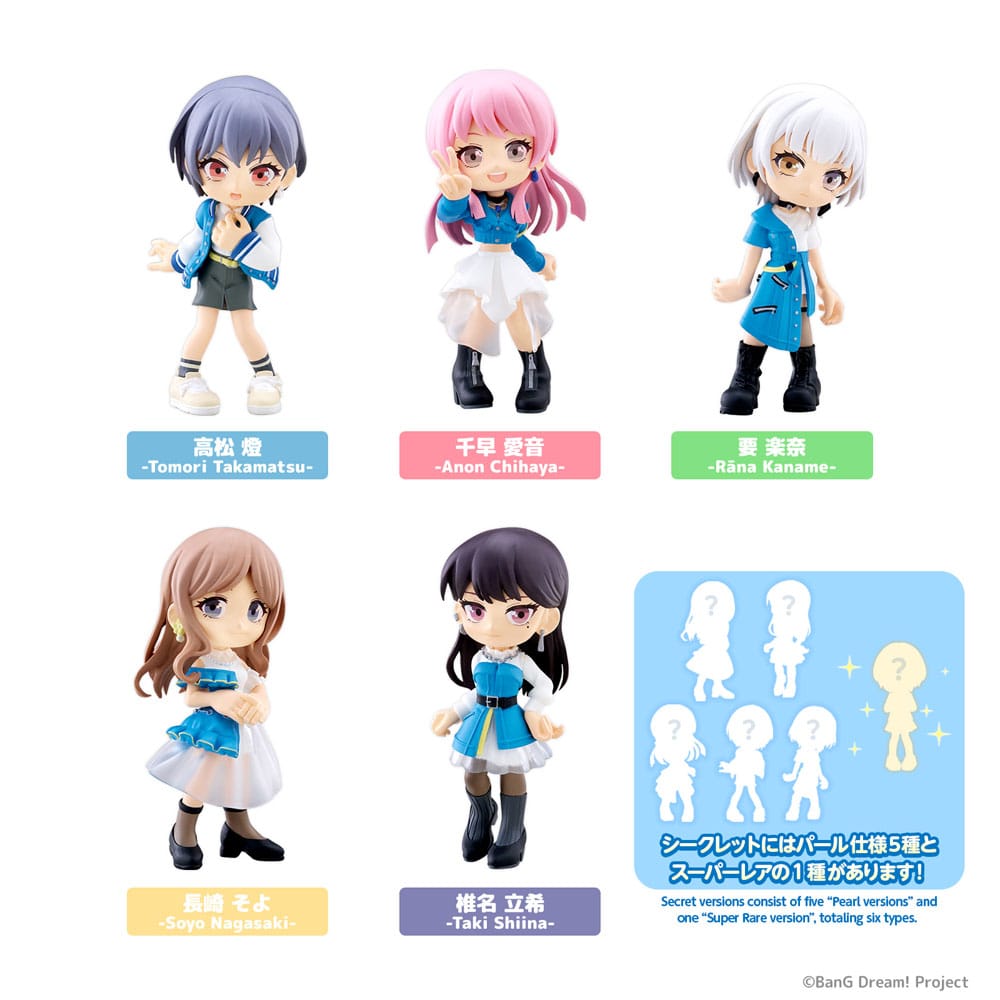 BanG Dream! It's MyGO!!!!! PalVerse PVC 6 Figuren 9 cm Minifiguren Yokina