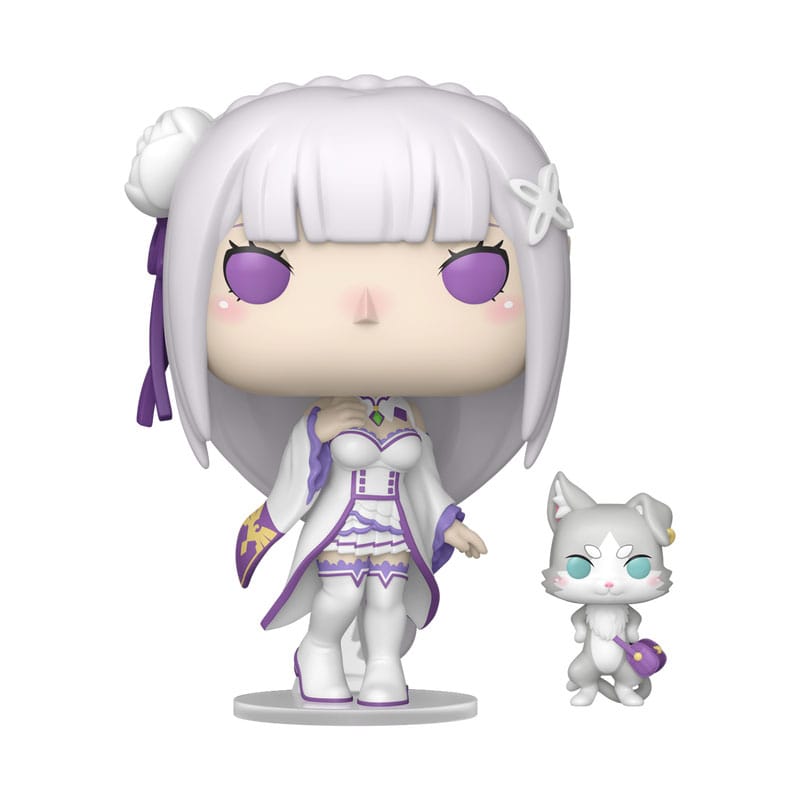 Re:Zero POP!&Buddy Animation Vinyl Figuren Emilia w/Puck 9 cm Funko POP! Yokina