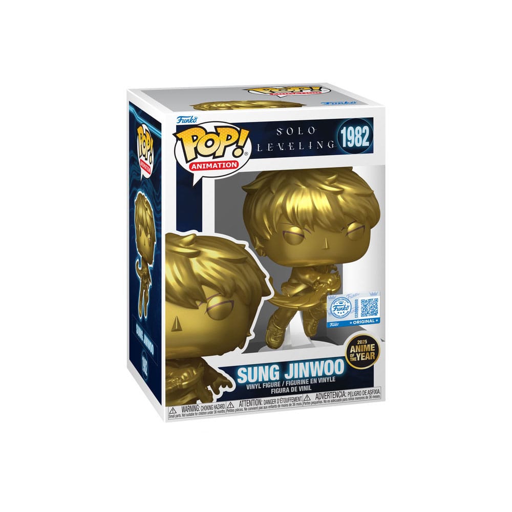 Solo Leveling Pop! Animation Vinyl Figur Sung Jinwoo (Gold) Exlcusive Edition 10 cm Funko POP! Yokina
