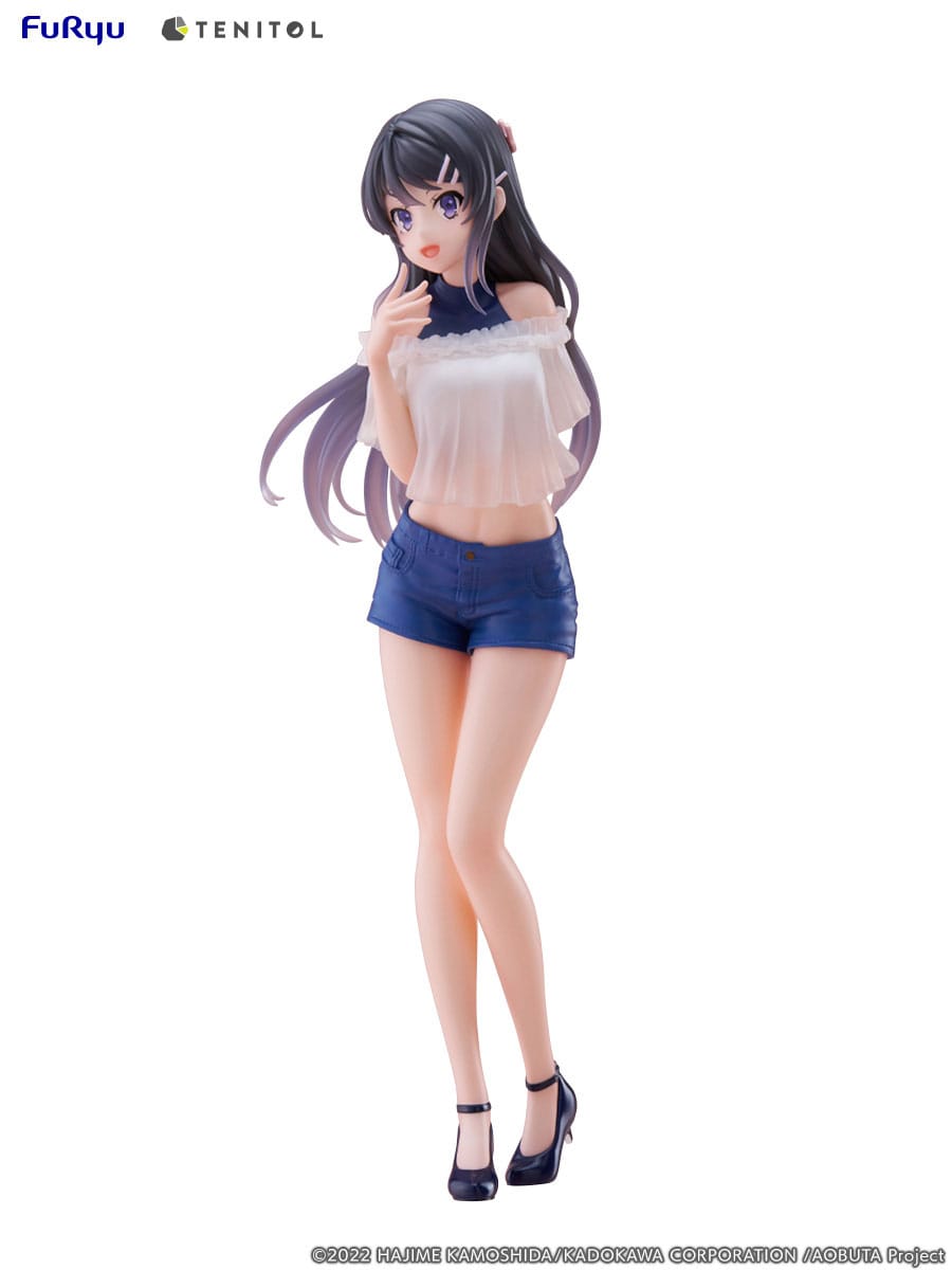 Rascal Does Not Dream of Bunny Girl Senpai Tenitol PVC Statue Mai Sakurajima 31 cm Prizefiguren Yokina