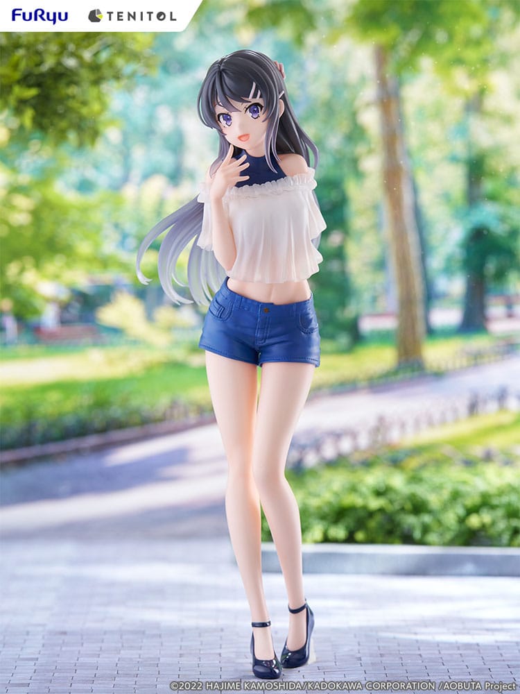 Rascal Does Not Dream of Bunny Girl Senpai Tenitol PVC Statue Mai Sakurajima 31 cm Prizefiguren Yokina