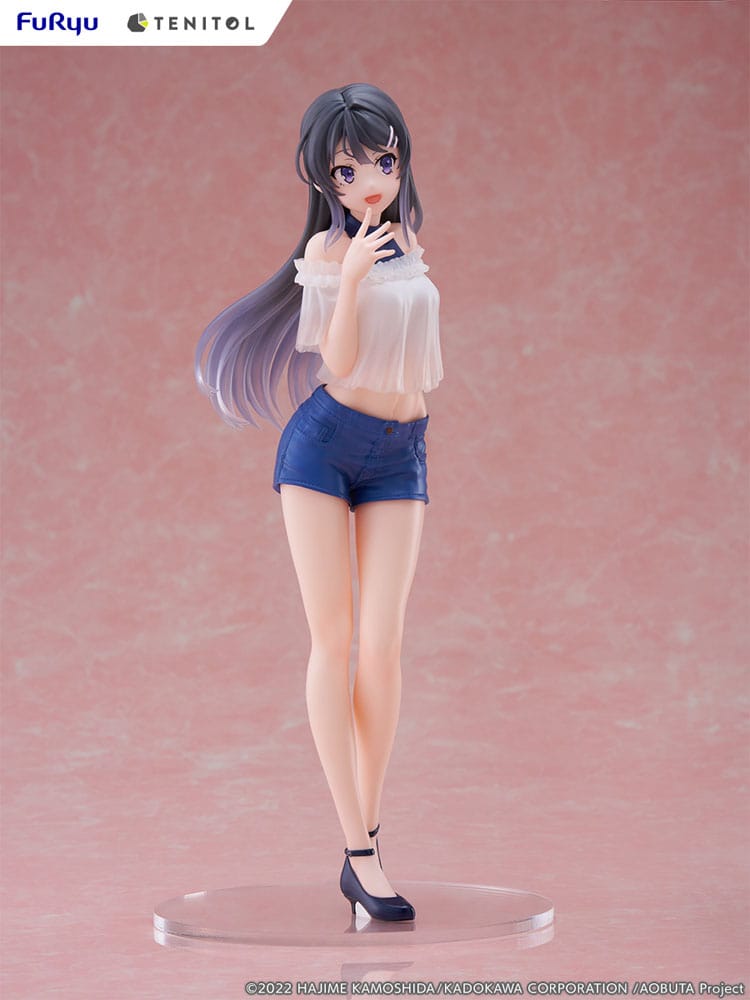 Rascal Does Not Dream of Bunny Girl Senpai Tenitol PVC Statue Mai Sakurajima 31 cm Prizefiguren Yokina