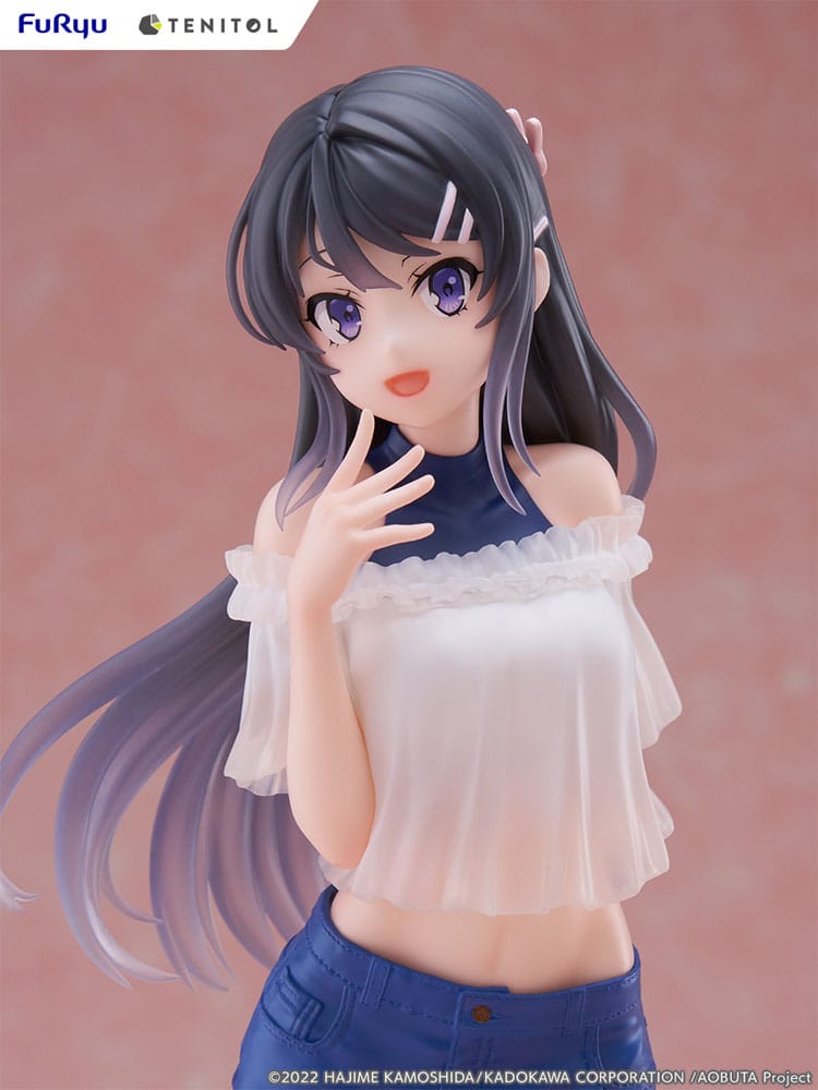 Rascal Does Not Dream of Bunny Girl Senpai Tenitol PVC Statue Mai Sakurajima 31 cm Prizefiguren Yokina