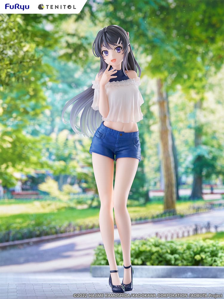 Rascal Does Not Dream of Bunny Girl Senpai Tenitol PVC Statue Mai Sakurajima 31 cm Prizefiguren Yokina