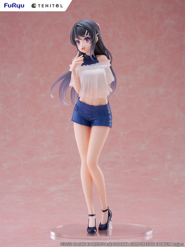 Rascal Does Not Dream of Bunny Girl Senpai Tenitol PVC Statue Mai Sakurajima 31 cm Prizefiguren Yokina