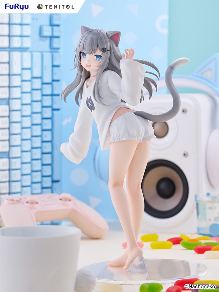 VTuber Tenitol Tall PVC Statue Nachoneko 30 cm Prizefiguren Yokina