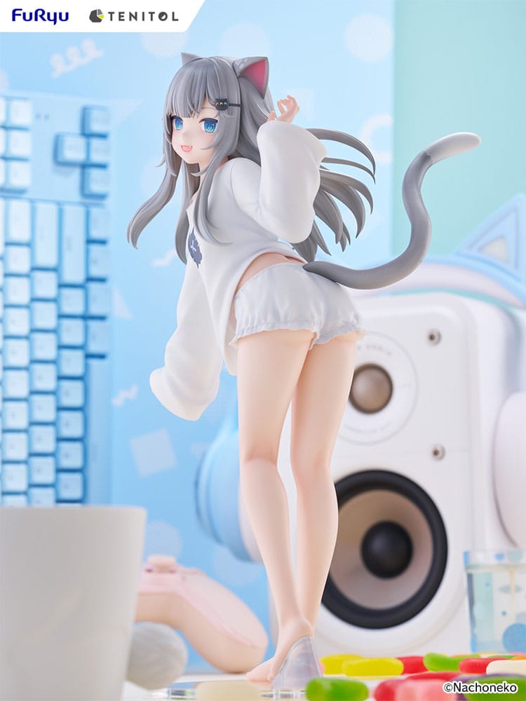 VTuber Tenitol Tall PVC Statue Nachoneko 30 cm Prizefiguren Yokina