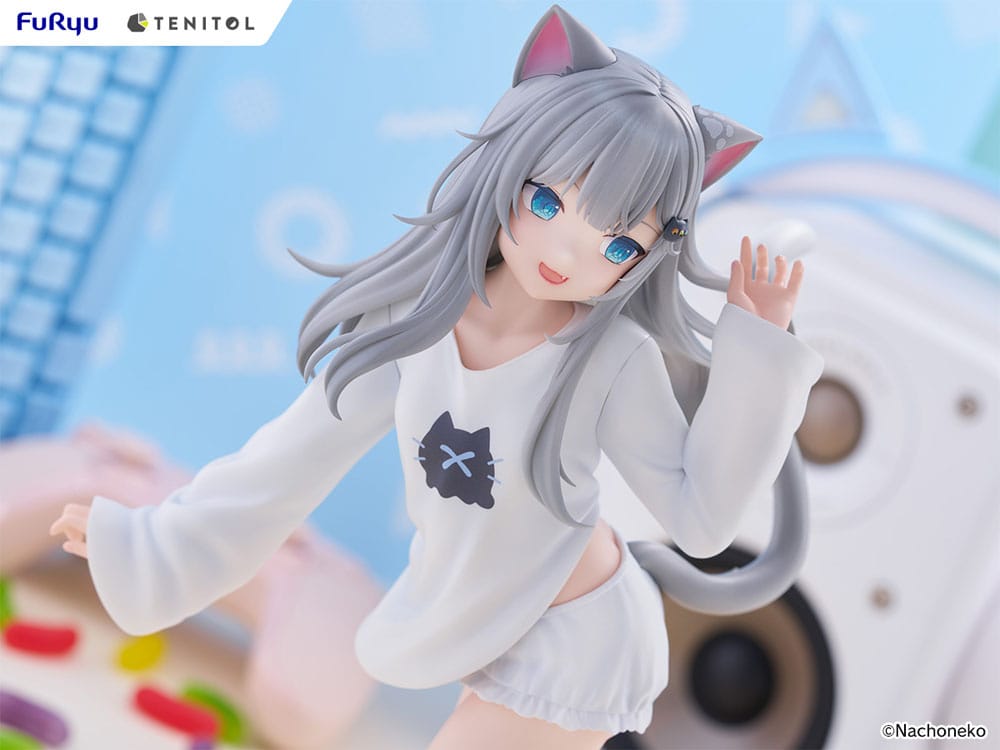 VTuber Tenitol Tall PVC Statue Nachoneko 30 cm Prizefiguren Yokina