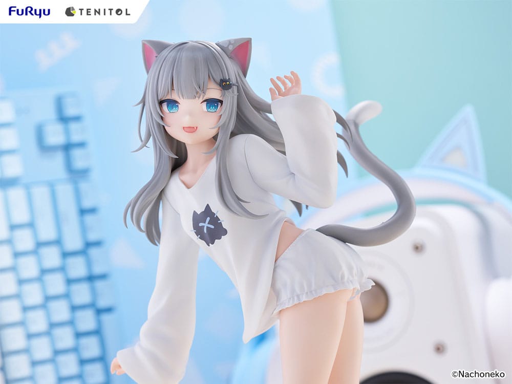 VTuber Tenitol Tall PVC Statue Nachoneko 30 cm Prizefiguren Yokina
