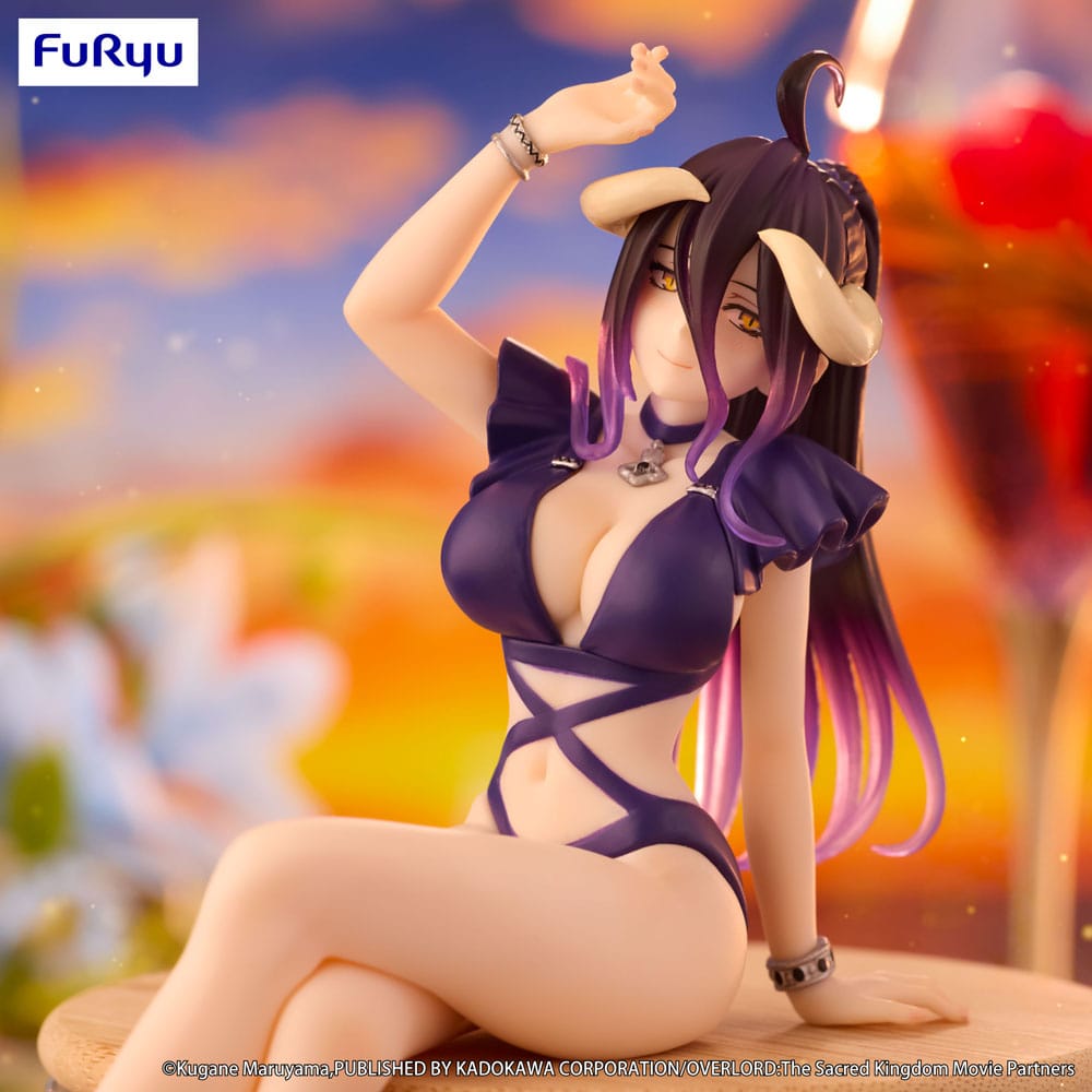 Overlord Noodle Stopper PVC Statue Albedo Swimsuit Dark Purple Color Ver. 16 cm Prizefiguren Yokina