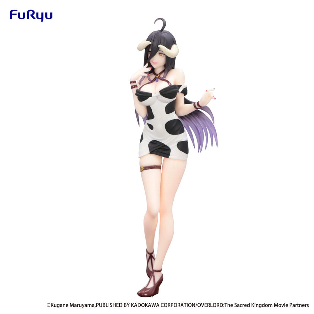 Overlord Trio-Try-iT PVC Statue Albedo Mini Dress Cow Pattern Ver. 21 cm Prizefiguren Yokina