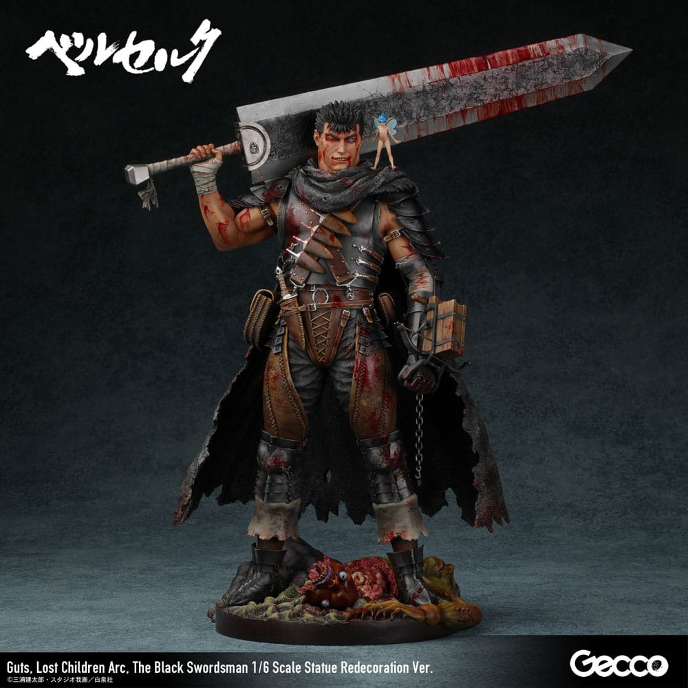Berserk Statue 1/6 Guts Lost Children Arc The Black Swordsman Redecoration Ver. 38 cm Scalefiguren Yokina
