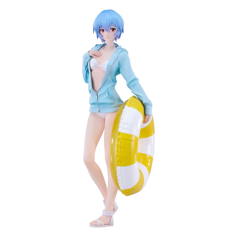 Rebuild of Evangelion Pop Up Parade L PVC Statue Beach Queens: Rei Ayanami 22 cm Prizefiguren Yokina