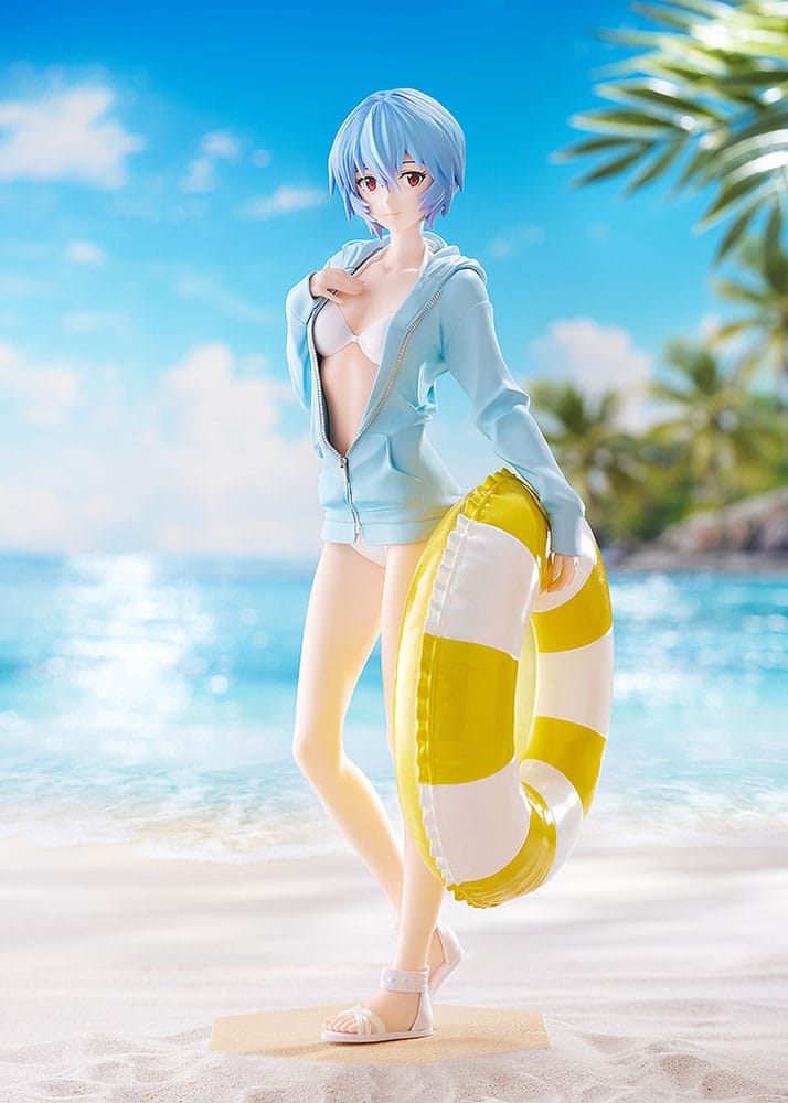 Rebuild of Evangelion Pop Up Parade L PVC Statue Beach Queens: Rei Ayanami 22 cm Prizefiguren Yokina