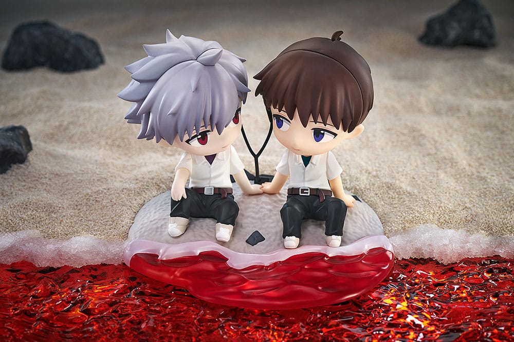 Rebuild of Evangelion Chibi Figur Shinji Ikari & Kaworu Nagisa 8 cm Minifiguren Yokina