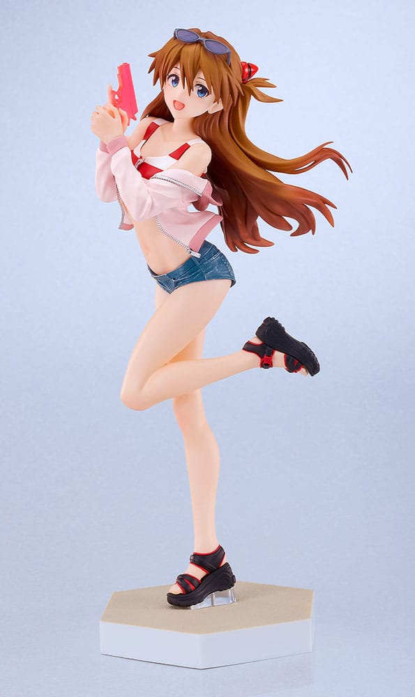 Rebuild of Evangelion Pop Up Parade L PVC Statue Beach Queens: Asuka Shikinami Langley 22 cm Prizefiguren Yokina