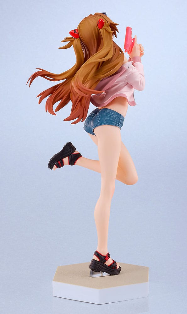 Rebuild of Evangelion Pop Up Parade L PVC Statue Beach Queens: Asuka Shikinami Langley 22 cm Prizefiguren Yokina