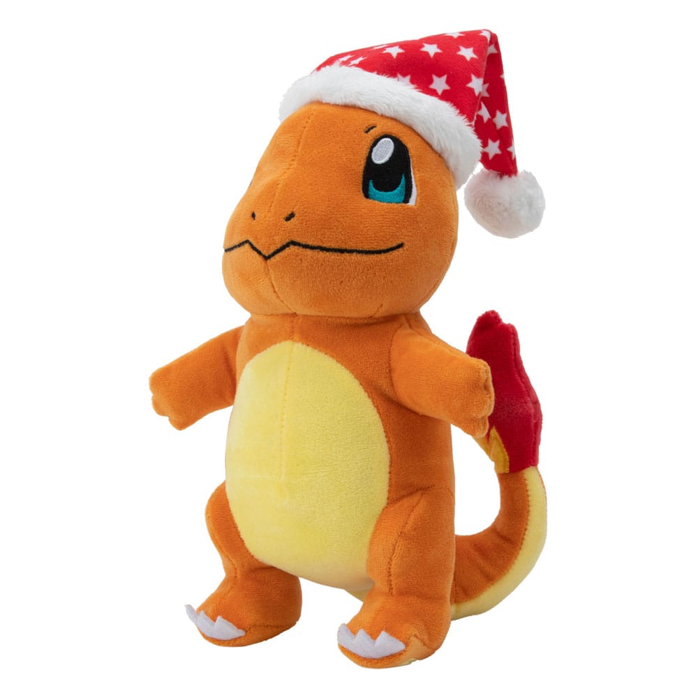 Pokémon Plüschfigur Winter Glumanda mit Weihnachtsmütze 20 cm Plüschtier Yokina