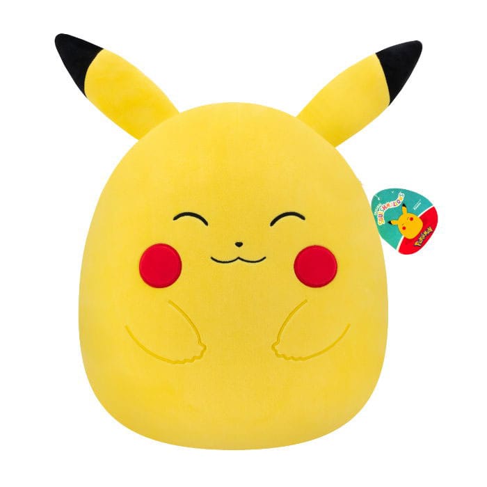 Pokémon Squishmallows Plüschfigur Glückliches Pikachu 35 cm Plüschtier Yokina