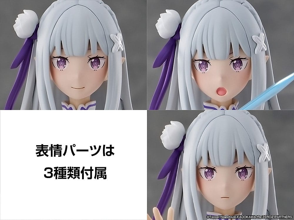 Re:Zero Starting Life in Another World Plastic Model Kit Emilia 16 cm Figmas Yokina