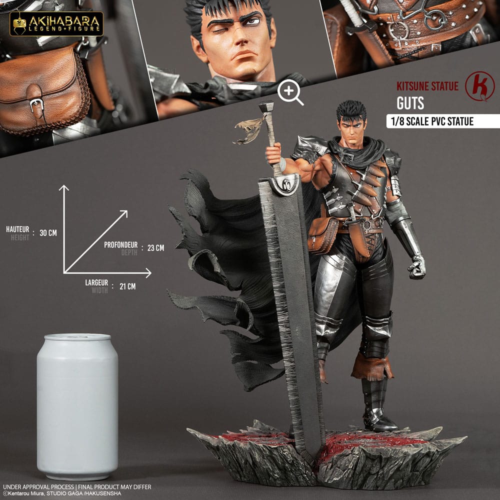 Berserk Akihabara Legend Figure PVC Statue 1/8 Guts 30 cm Scalefiguren Yokina
