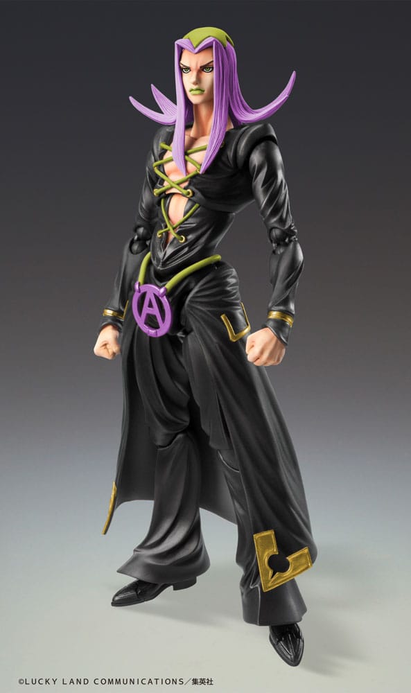 JoJo's Bizarre Adventure Part 5 Super Action Actionfigur Chozokado Leone Abbacchio Black Ver. 16 cm Figmas Yokina