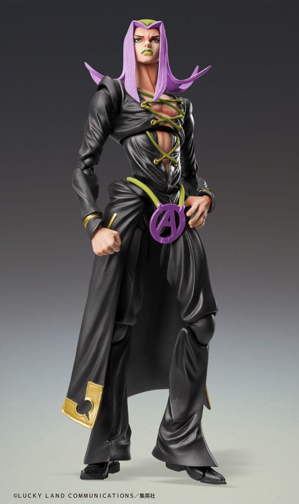 JoJo's Bizarre Adventure Part 5 Super Action Actionfigur Chozokado Leone Abbacchio Black Ver. 16 cm Figmas Yokina