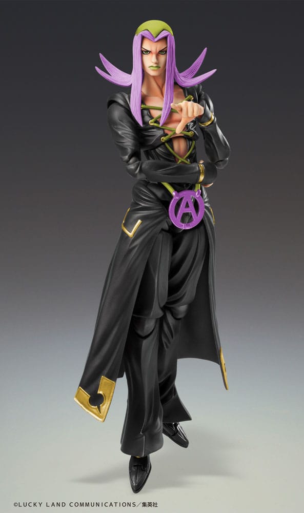 JoJo's Bizarre Adventure Part 5 Super Action Actionfigur Chozokado Leone Abbacchio Black Ver. 16 cm Figmas Yokina