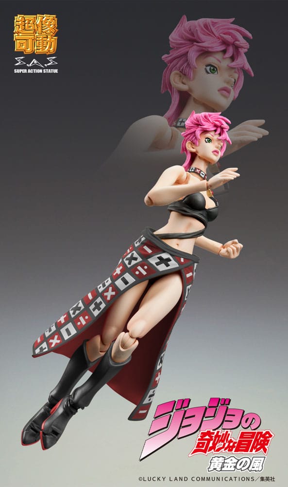 JoJo's Bizarre Adventure Part 5 Super Action Actionfigur Trish Una Black Ver. 15 cm Figmas Yokina
