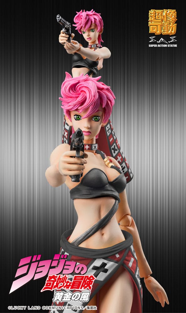 JoJo's Bizarre Adventure Part 5 Super Action Actionfigur Trish Una Black Ver. 15 cm Figmas Yokina
