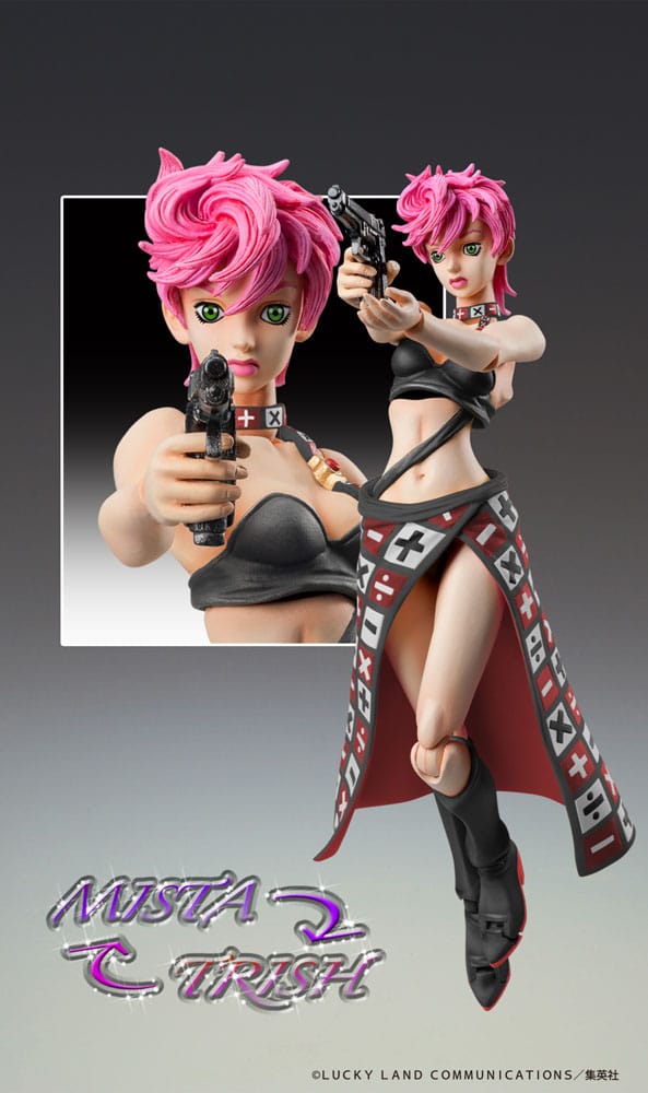 JoJo's Bizarre Adventure Part 5 Super Action Actionfigur Trish Una Black Ver. 15 cm Figmas Yokina