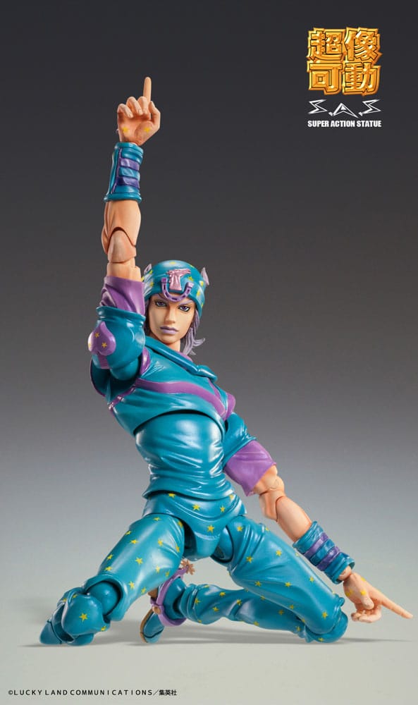JoJo's Bizarre Adventure Part7 Steel Ball Run Super Action Actionfigur Chozokado Gyro Zeppeli Third 16 cm Figmas Yokina