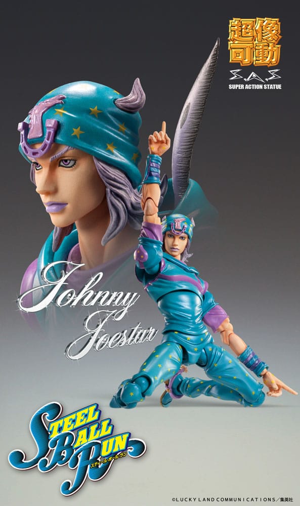 JoJo's Bizarre Adventure Part7 Steel Ball Run Super Action Actionfigur Chozokado Gyro Zeppeli Third 16 cm Figmas Yokina