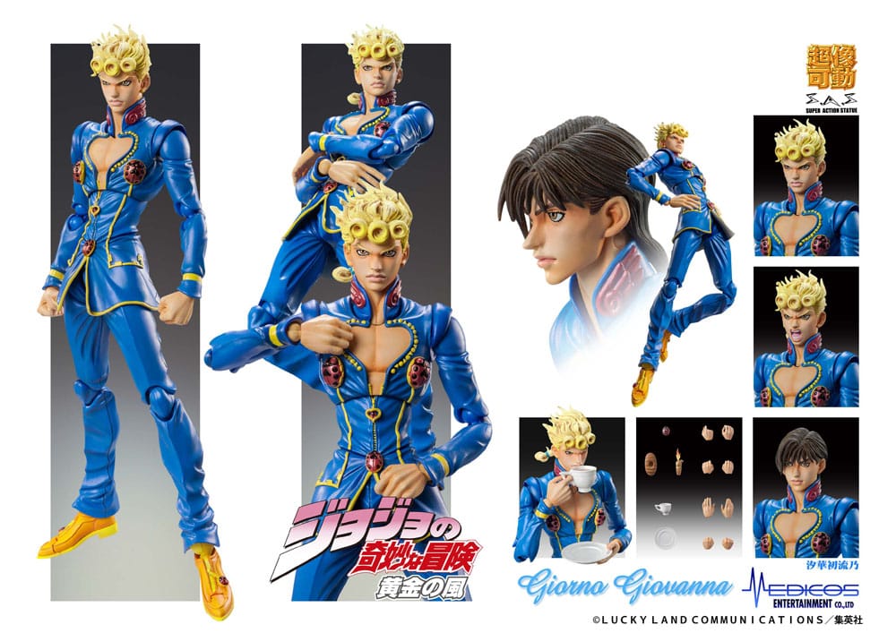 JoJo's Bizarre Adventure Part 5: Golden Wind Actionfigur Chozokado Giorno Giovanna Second 15 cm Figmas Yokina
