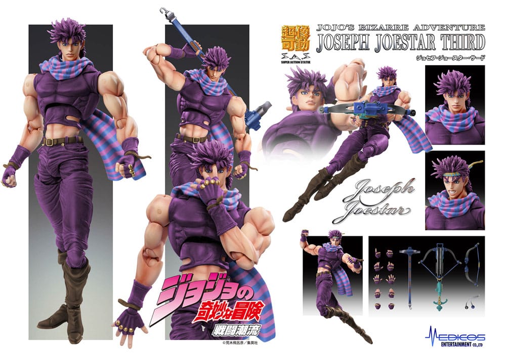 JoJo's Bizarre Adventure Battle Tendency Actionfigur Chozokado Joseph Joestar Third 16 cm Figmas Yokina