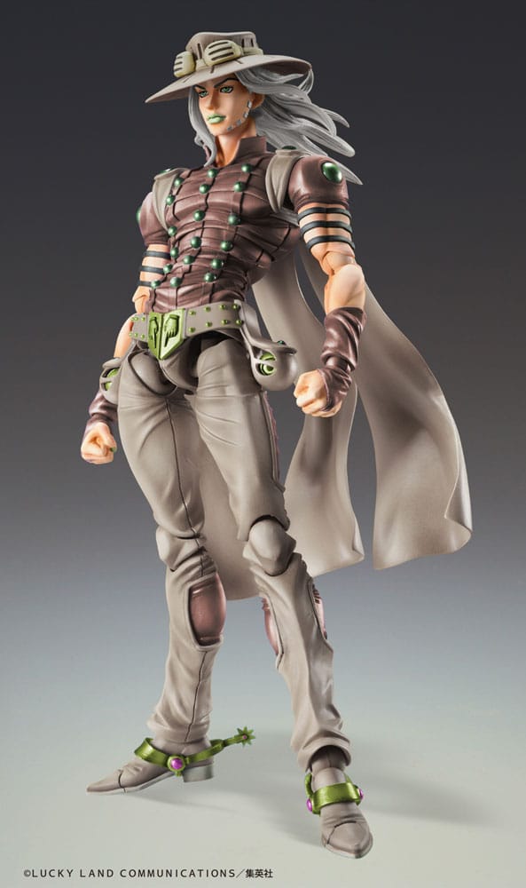 JoJo's Bizarre Adventure Part7 Steel Ball Run Super Action Actionfigur Chozokado Johnny Joestar Second 15 cm Figmas Yokina