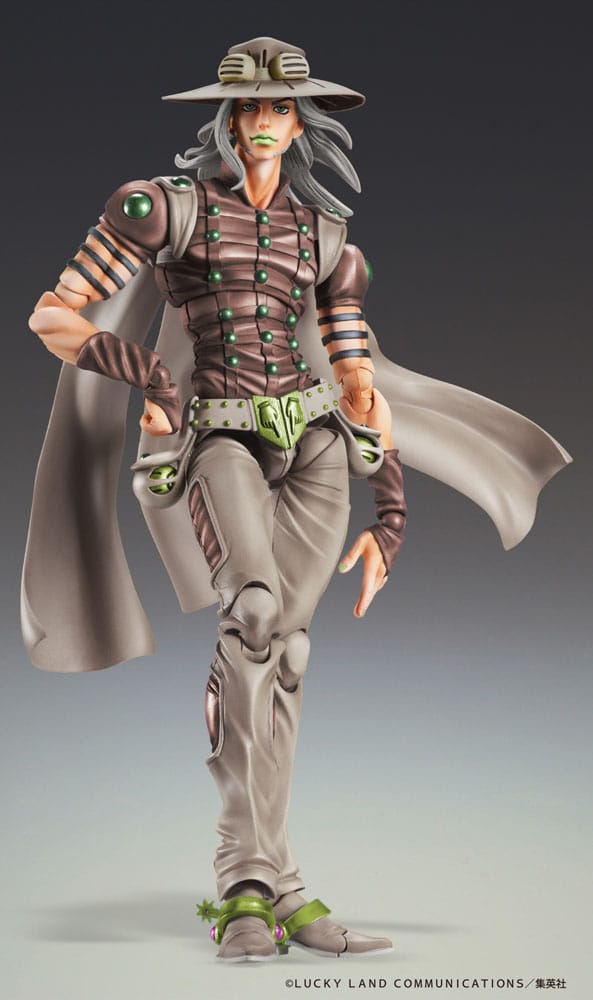 JoJo's Bizarre Adventure Part7 Steel Ball Run Super Action Actionfigur Chozokado Johnny Joestar Second 15 cm Figmas Yokina