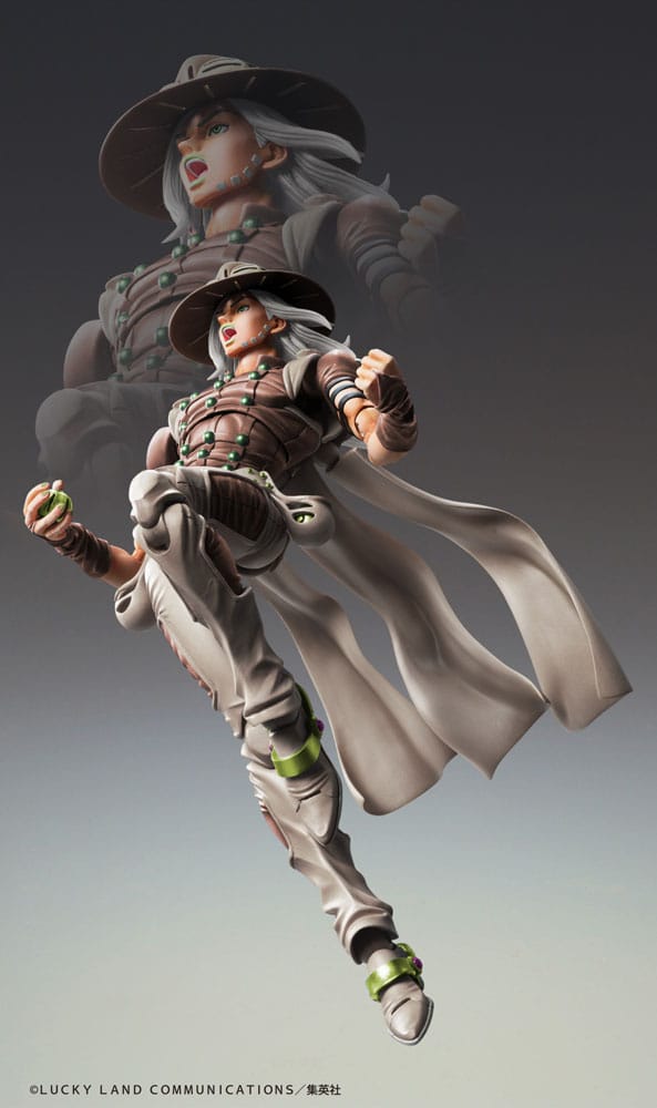 JoJo's Bizarre Adventure Part7 Steel Ball Run Super Action Actionfigur Chozokado Johnny Joestar Second 15 cm Figmas Yokina