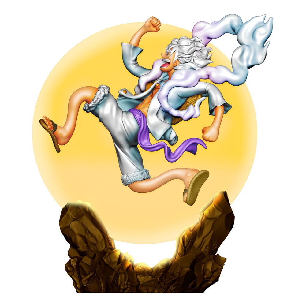One Piece Petitrama PVC Mini-Statue Logbox Re Birth Gear Fifth Special Set 9 cm Minifiguren Yokina