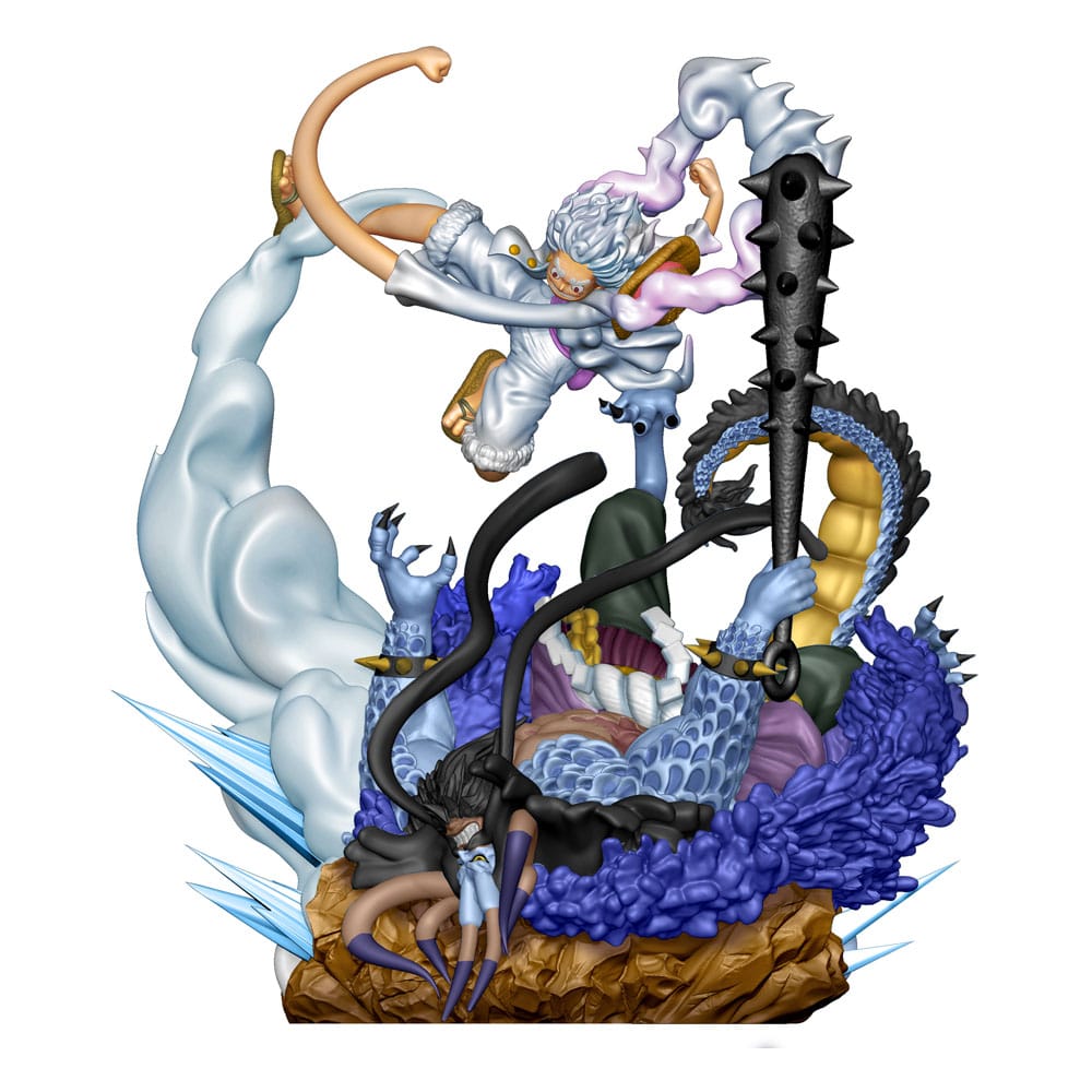 One Piece Petitrama PVC Mini-Statue Logbox Re Birth Gear Fifth Special Set 9 cm Minifiguren Yokina