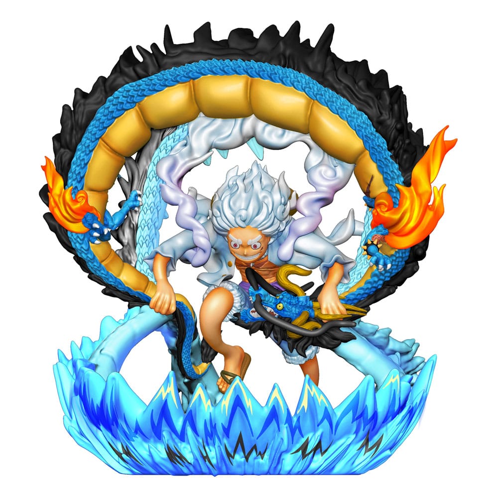 One Piece Petitrama PVC Mini-Statue Logbox Re Birth Gear Fifth Special Set 9 cm Minifiguren Yokina