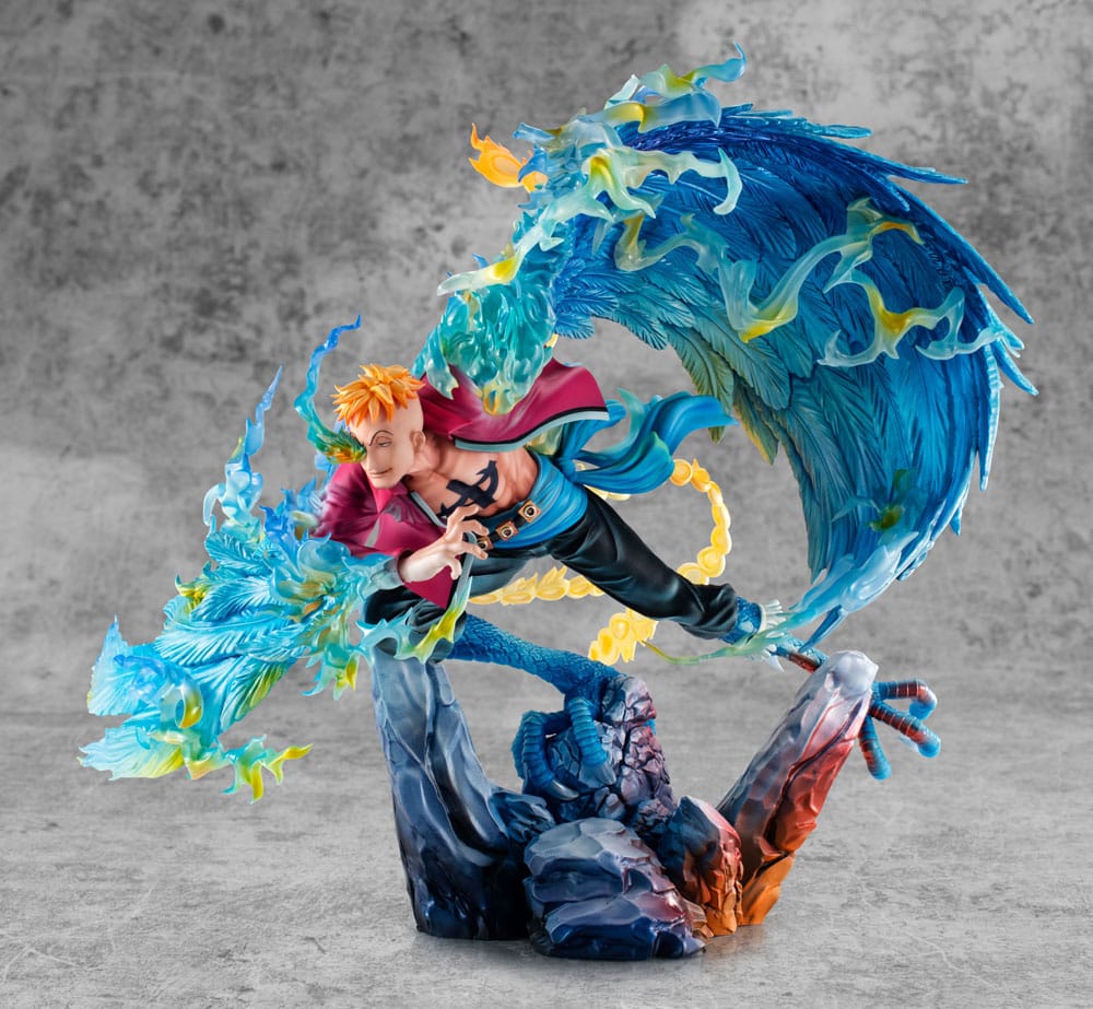 One Piece P.O.P MAS Maximum PVC Statue Marco the Phoenix Leader of 1st group of Whitebeard Pirates 32 cm Prizefiguren Yokina