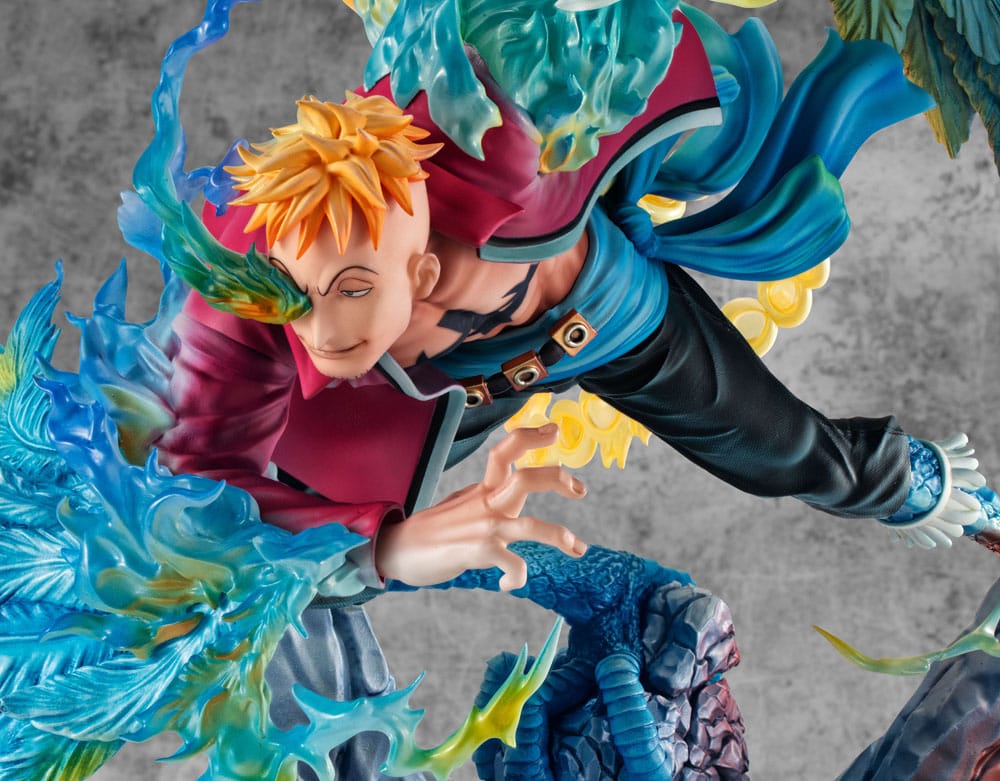 One Piece P.O.P MAS Maximum PVC Statue Marco the Phoenix Leader of 1st group of Whitebeard Pirates 32 cm Prizefiguren Yokina