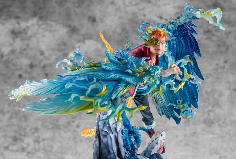 One Piece P.O.P MAS Maximum PVC Statue Marco the Phoenix Leader of 1st group of Whitebeard Pirates 32 cm Prizefiguren Yokina