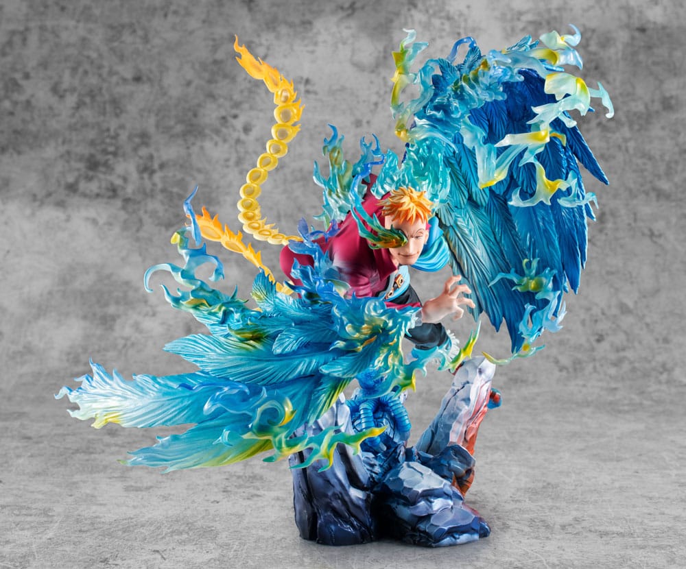 One Piece P.O.P MAS Maximum PVC Statue Marco the Phoenix Leader of 1st group of Whitebeard Pirates 32 cm Prizefiguren Yokina